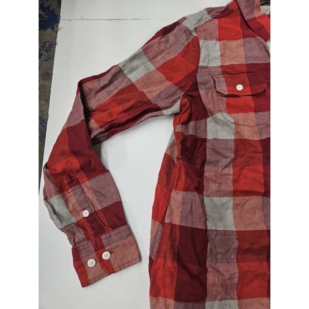 Harley-Davidson Women's Plaid Flannel Shirt - Screamin' Eagle Back (Size M) - Picture 3 of 16